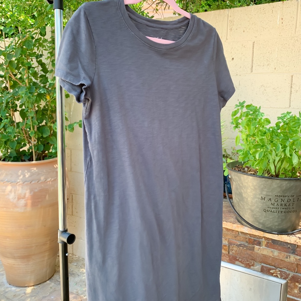 Grey t-shirt dress